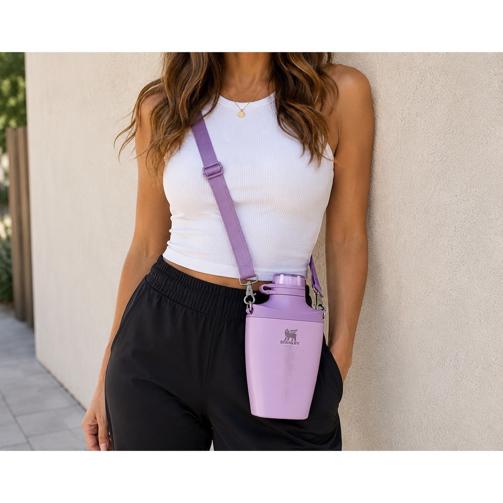 Stanley Cross Bottle 23oz Lilac Wearable Insulated Water Bottle with Strap NEW